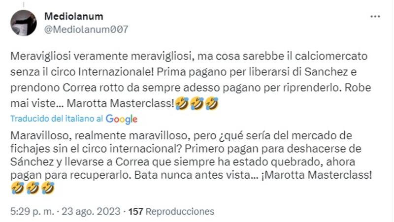 El seleccionado chileno está cada vez más cerca de Inter de Milán.