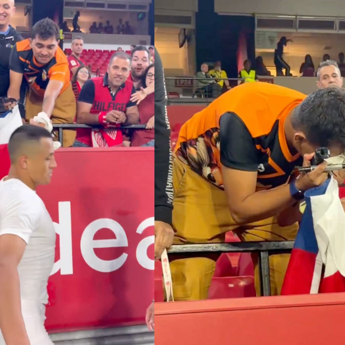 Hincha de Cobreloa recibe especial regalo de Alexis Sánchez tras heroica victoria del Sevilla