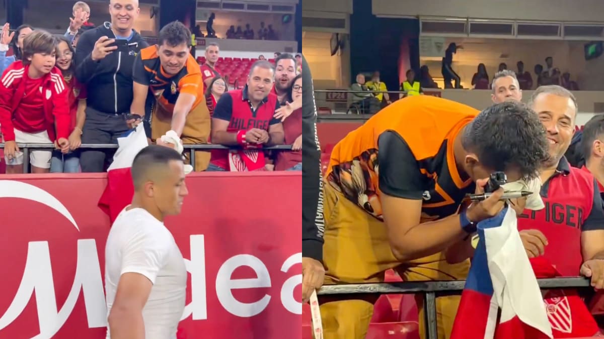 Hincha de Cobreloa recibe especial regalo de Alexis Sánchez tras heroica victoria del Sevilla
