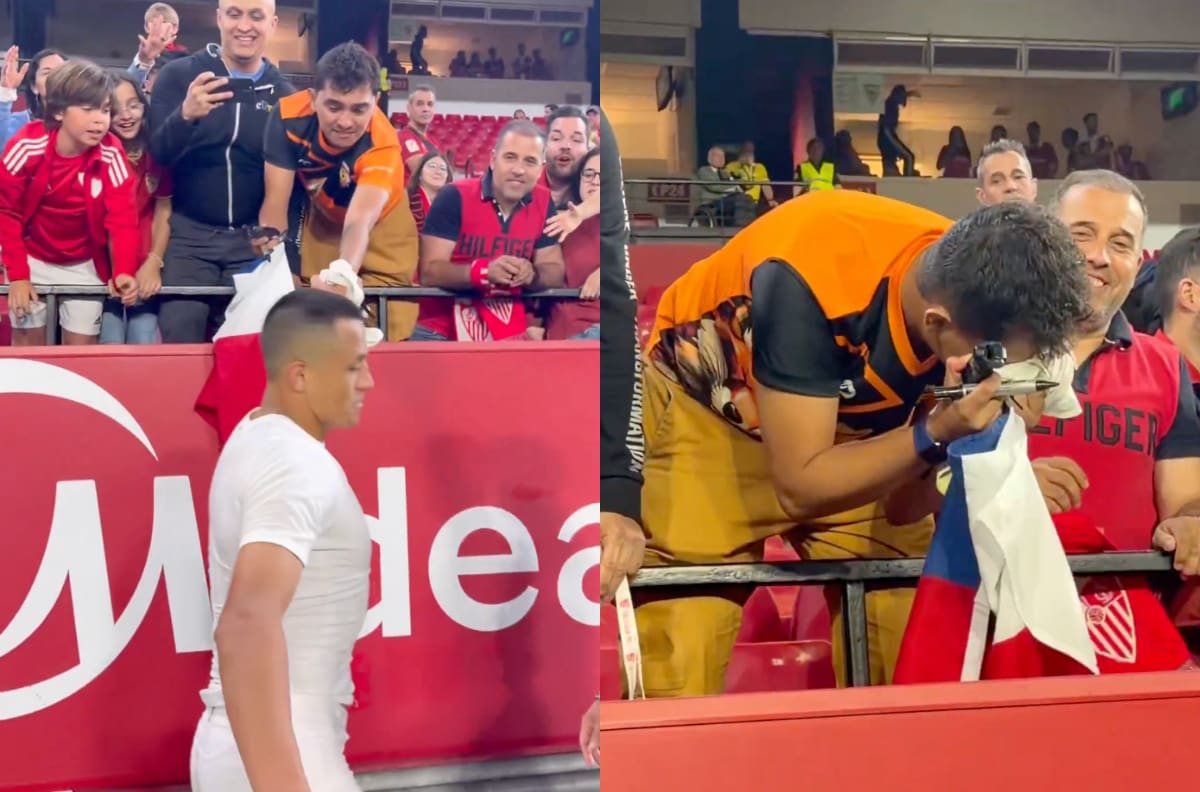 Hincha de Cobreloa recibe especial regalo de Alexis Sánchez tras heroica victoria del Sevilla