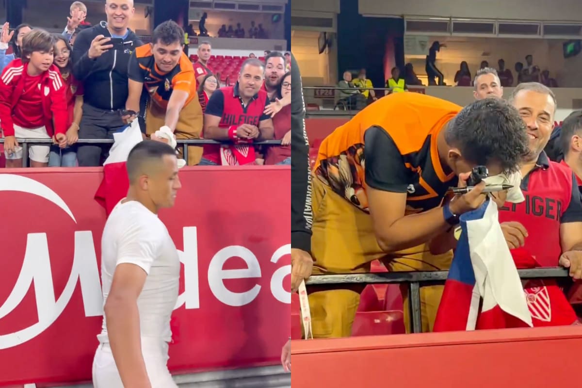 Hincha de Cobreloa recibe especial regalo de Alexis Sánchez tras heroica victoria del Sevilla.