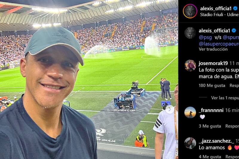 Alexis Sánchez en Instagram.