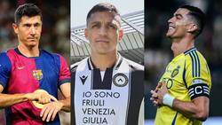 Con Cristiano Ronaldo y Lewandowski: el “coqueto” listado donde ubicaron a Alexis Sánchez en Italia