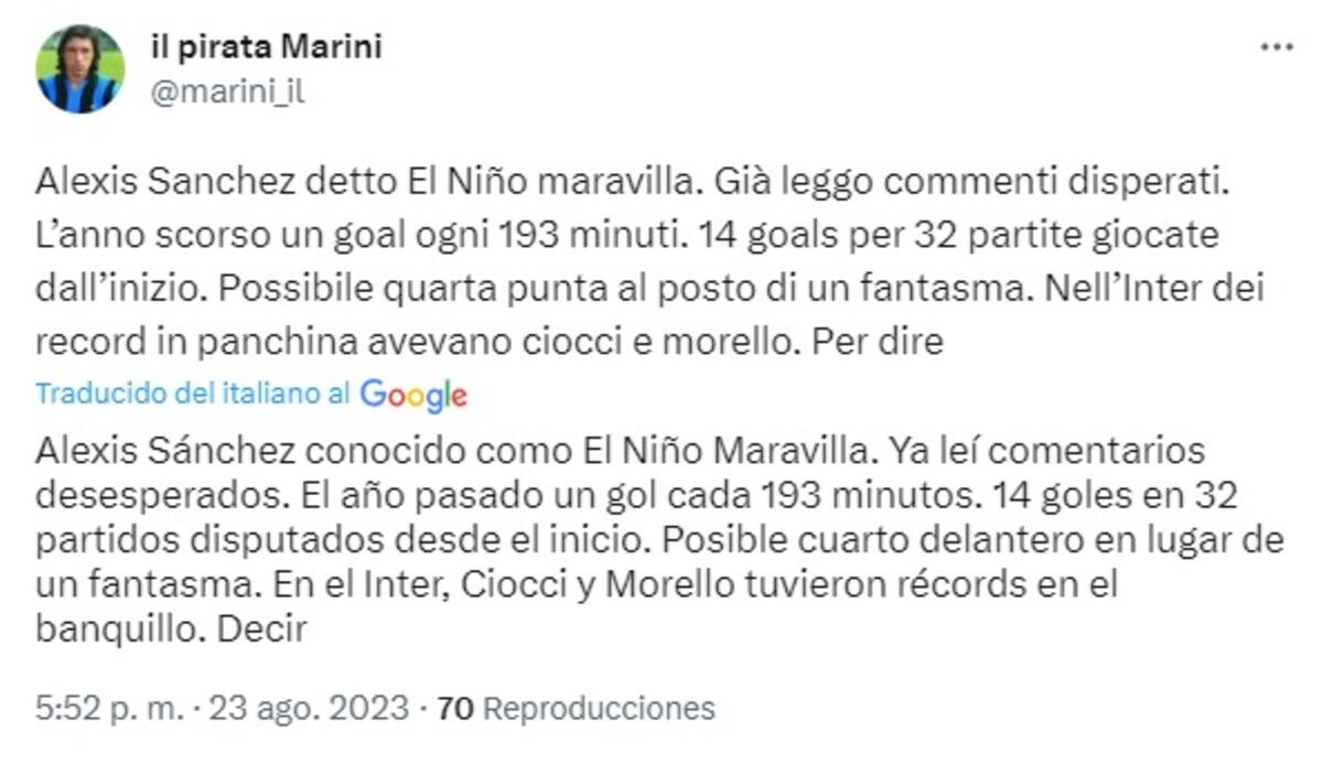 El seleccionado chileno está cada vez más cerca de Inter de Milán.