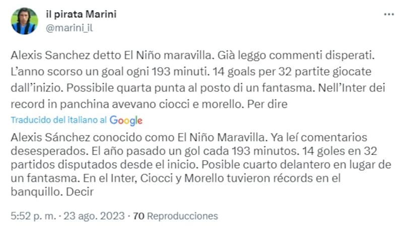 El seleccionado chileno está cada vez más cerca de Inter de Milán.