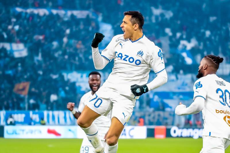 Alexis Sánchez suma 12 goles en la actual campaña de la Ligue 1 con el Marsella.