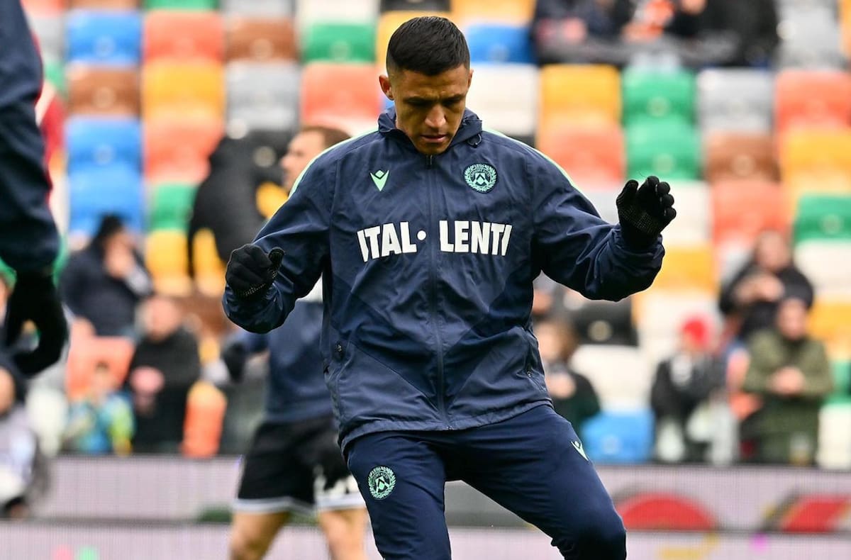 salió reemplazado al entretiempo en el último partido del Udinese contra Hellas Verona este sábado. Foto: Udinese Calcio