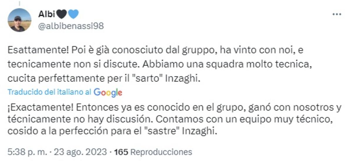 El seleccionado chileno está cada vez más cerca de Inter de Milán.
