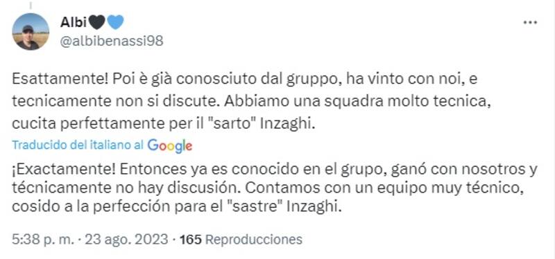 El seleccionado chileno está cada vez más cerca de Inter de Milán.