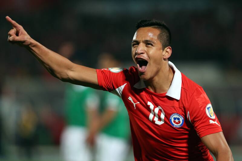 En 2012 Alexis Sánchez jugó algunos partidos de La Roja con la camiseta número '10'.