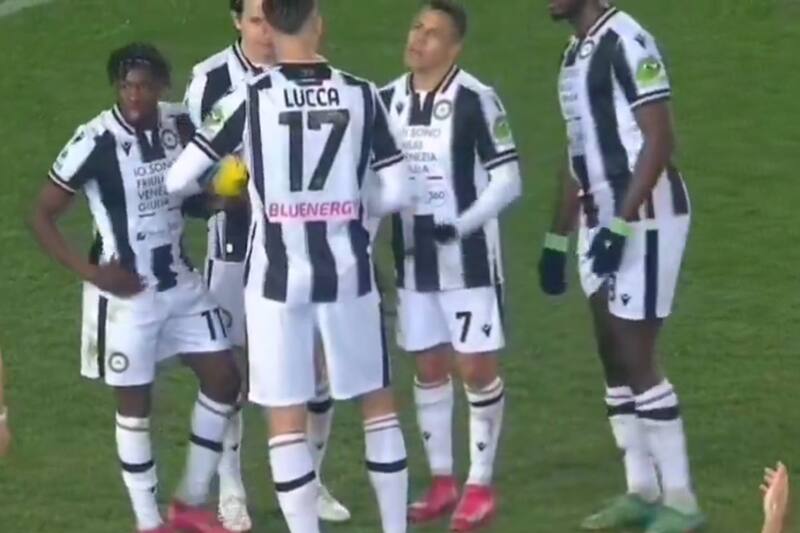 partió en la oncena inicial en el partido ante Lecce.