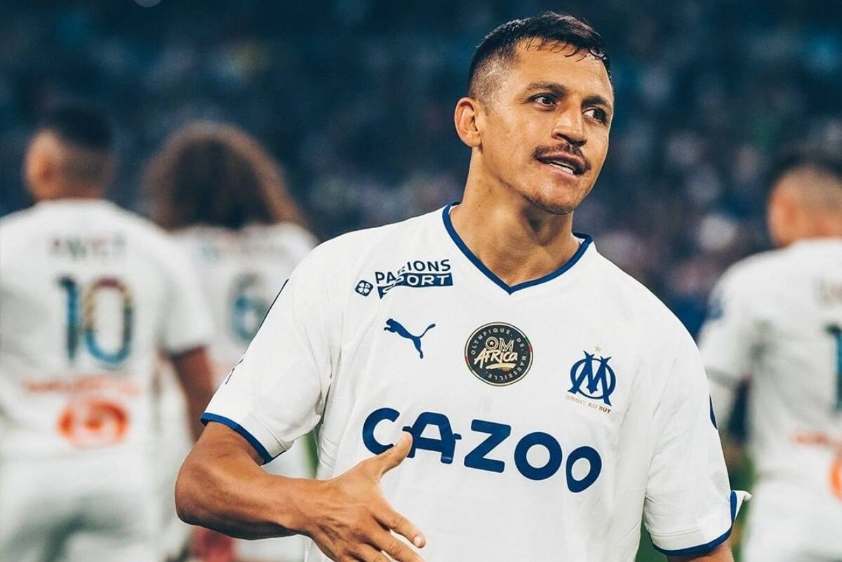 Alexis Sánchez hizo 18 goles en su paso por el Olympique de Marsella. Foto: OM.