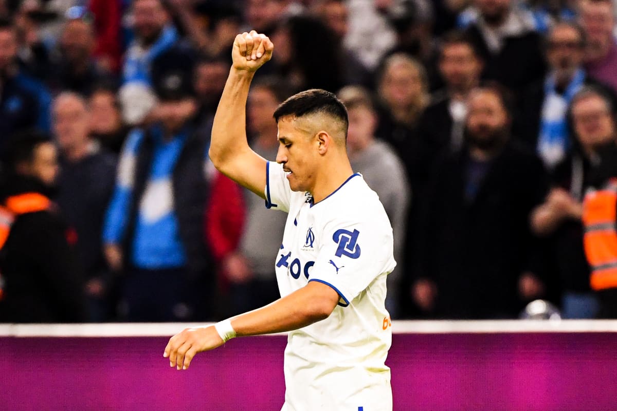 Alexis Sánchez sumó otro éxito a su destacado primer año en el elenco marsellés. Foto: Ligue 1.