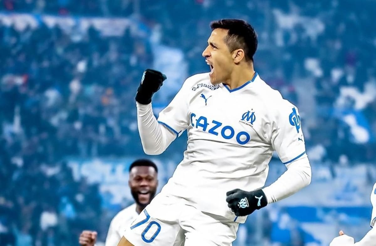 Alexis Sánchez es el goleador del Olympique de Marsella. Foto: Olympique de Marsella.