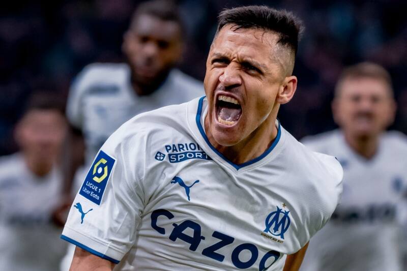 Alexis Sánchez suma 17 goles en la presente temporada del Marsella y es el mejor artillero de su equipo.