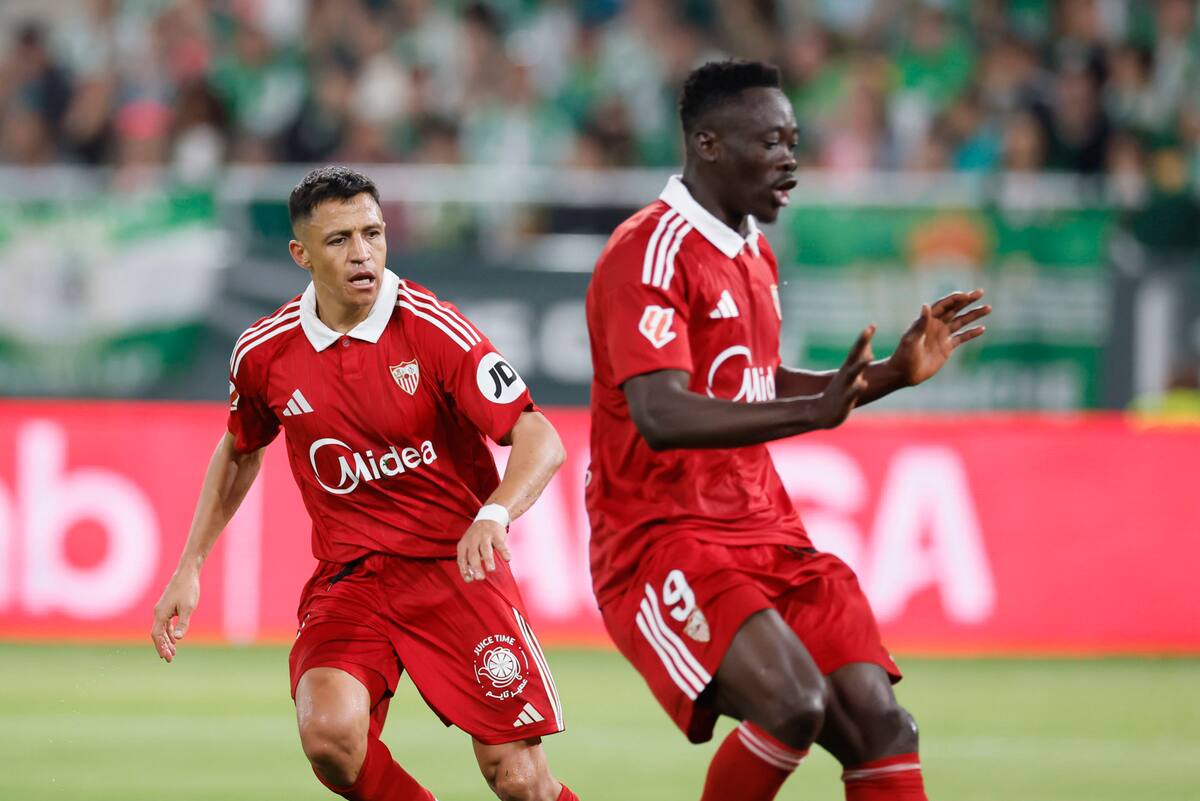 El chileno marcó el el derbi de Sevilla. Foto: Agencia EFE.