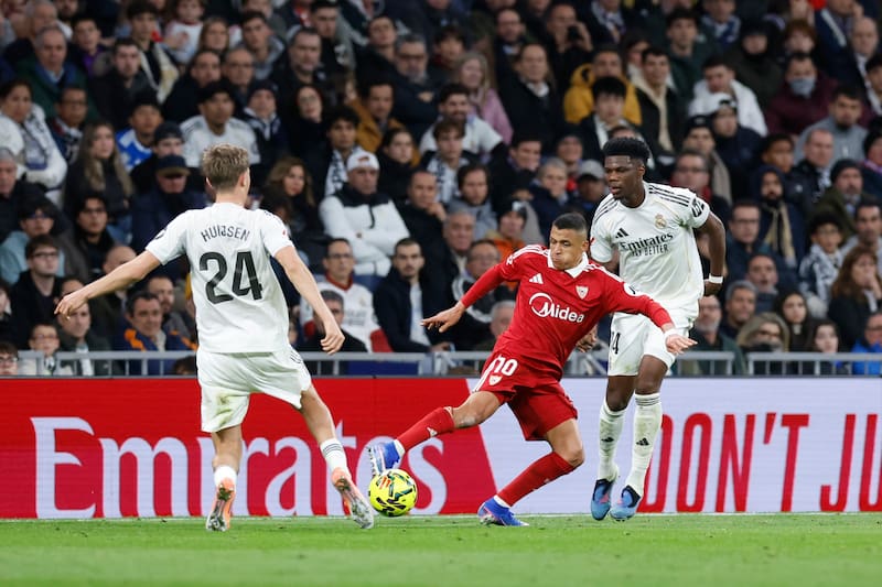 Contra Real Madrid por La Liga de España. Foto: Agencia EFE.