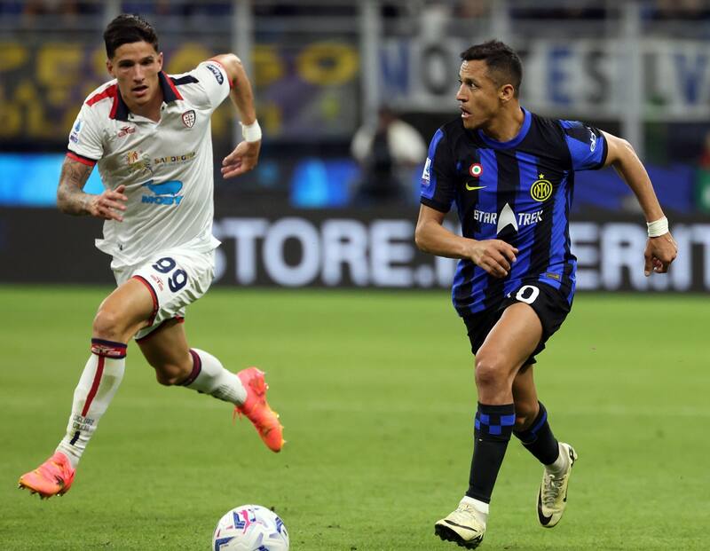 Alexis Sánchez no seguirá en el Inter de Milán cuando se acaba el campeonato. EFE