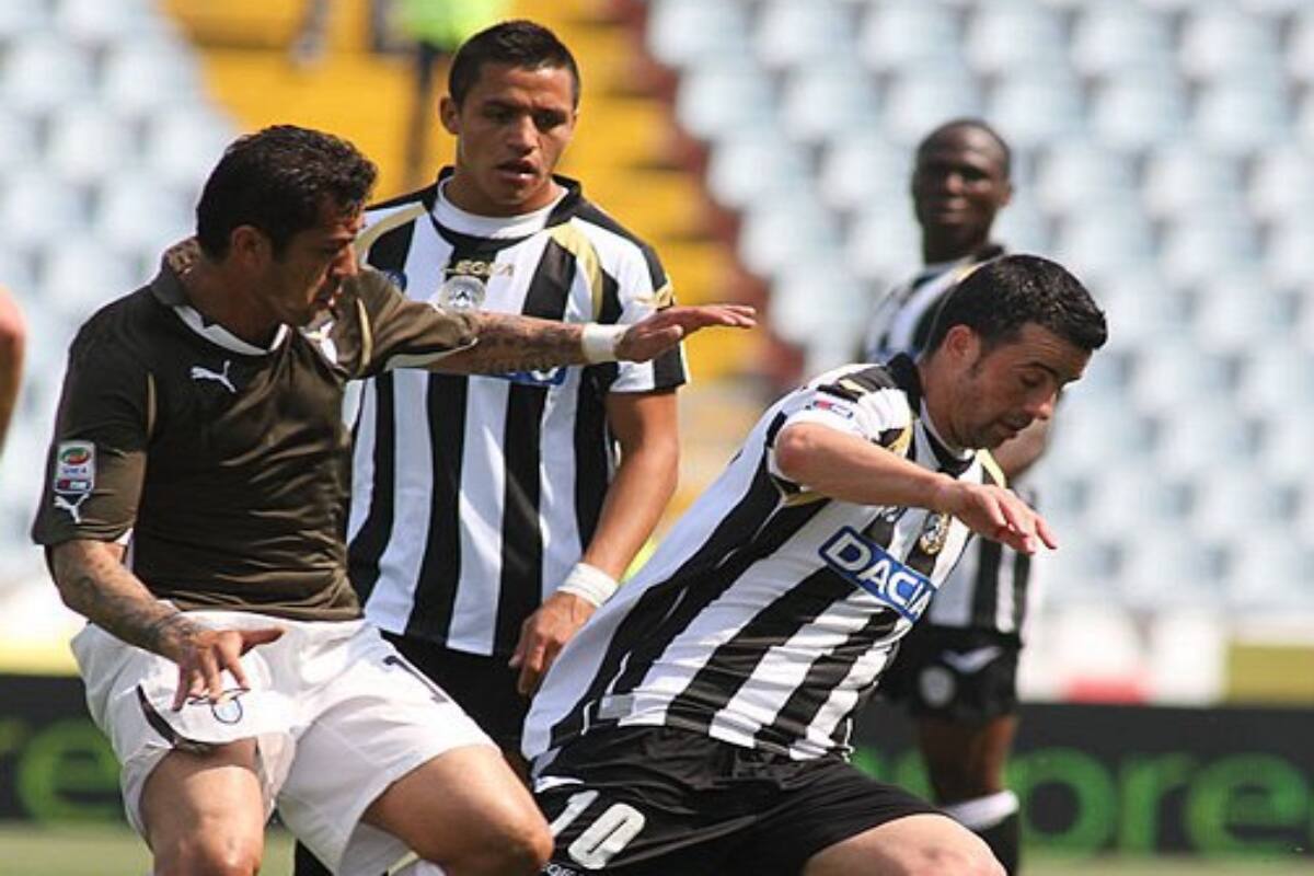 Alexis Sánchez jugó 112 partidos con la camiseta del Udinese entre 2008 y 2011.