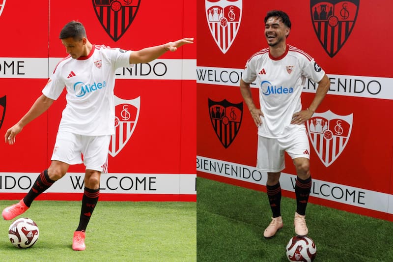 En sus presentaciones tras llegar gratis a Sevilla para la temporada 25/26.