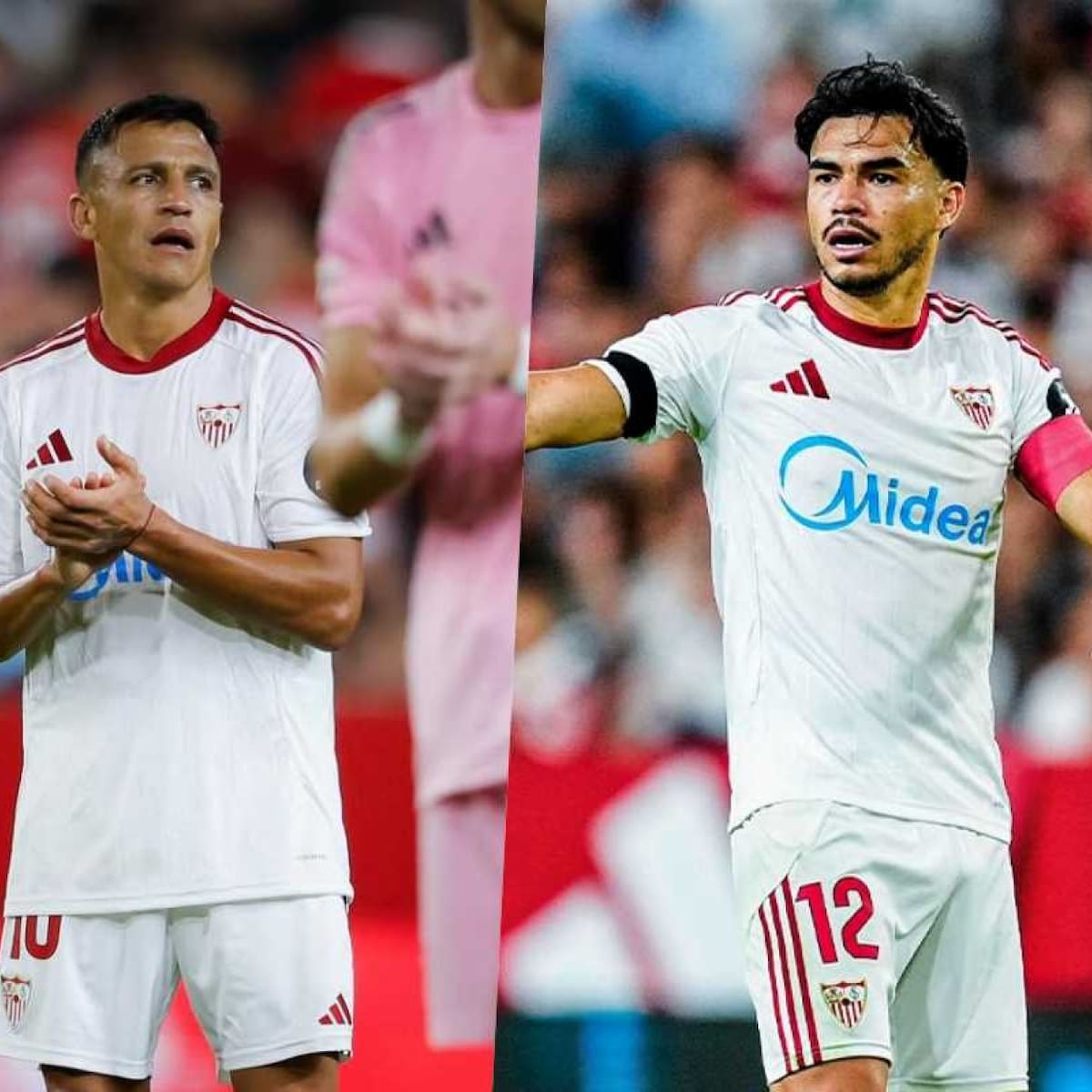 Preguntaron a los hinchas del Sevilla si Aléxis Sánchez y Gabriel Suazo debían seguir en el plantel y así respondieron