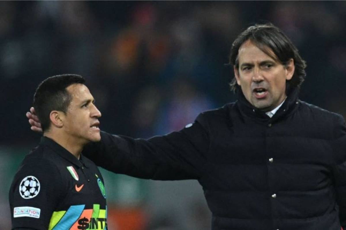 Aléxis Sánchez y Simone Inzaghi podrían salir del Inter de Milán al final de esta temporada.