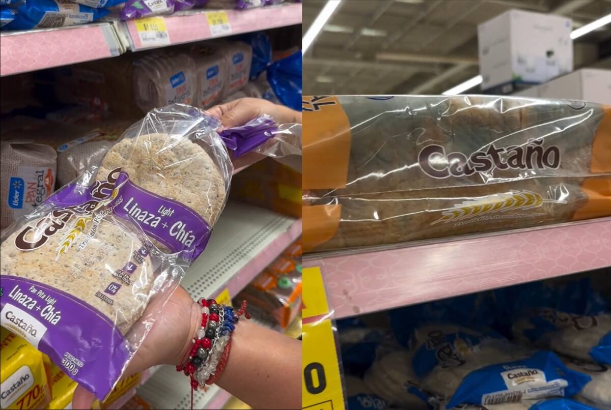 Una mujer denunció por redes sociales productos con moho en los exhibidores del supermercado.