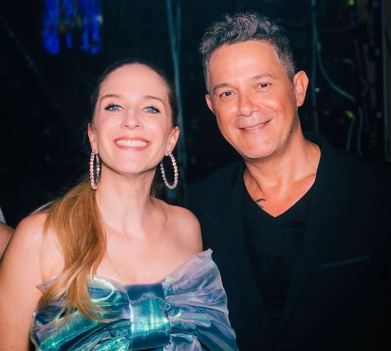 Alison Mandel y Alejandro Sanz tuvieron un especial encuentro.