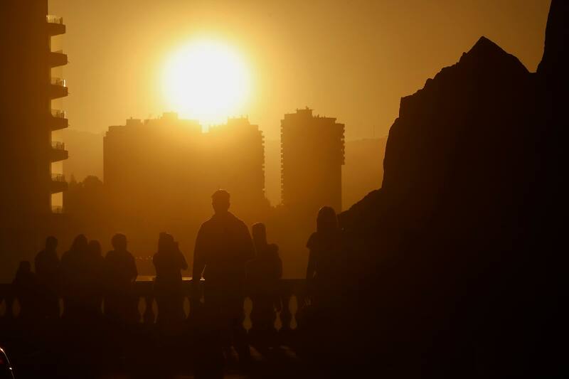 se esperan para las próximas noches en Santiago.