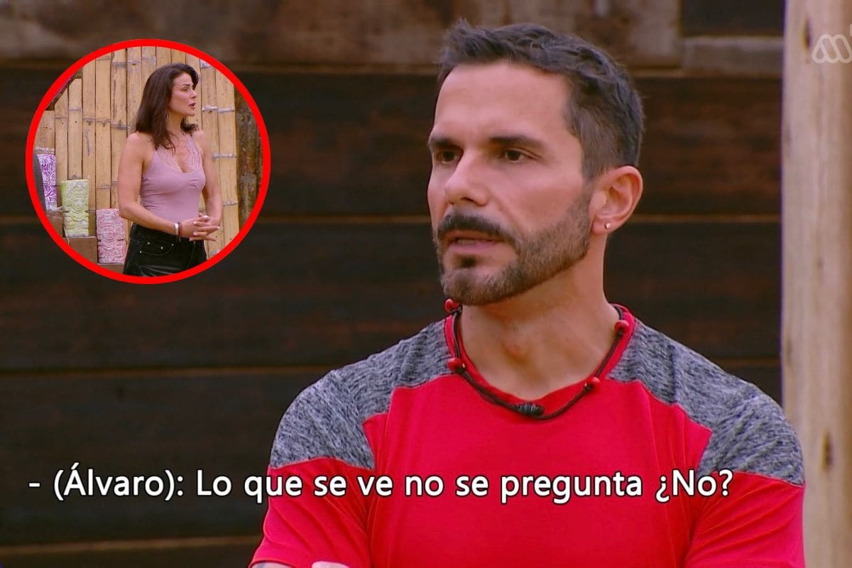 Y Tonka Tomicic en un incómodo encuentro en Volverías con tu Ex 2.
Foto: Captura Mega GO