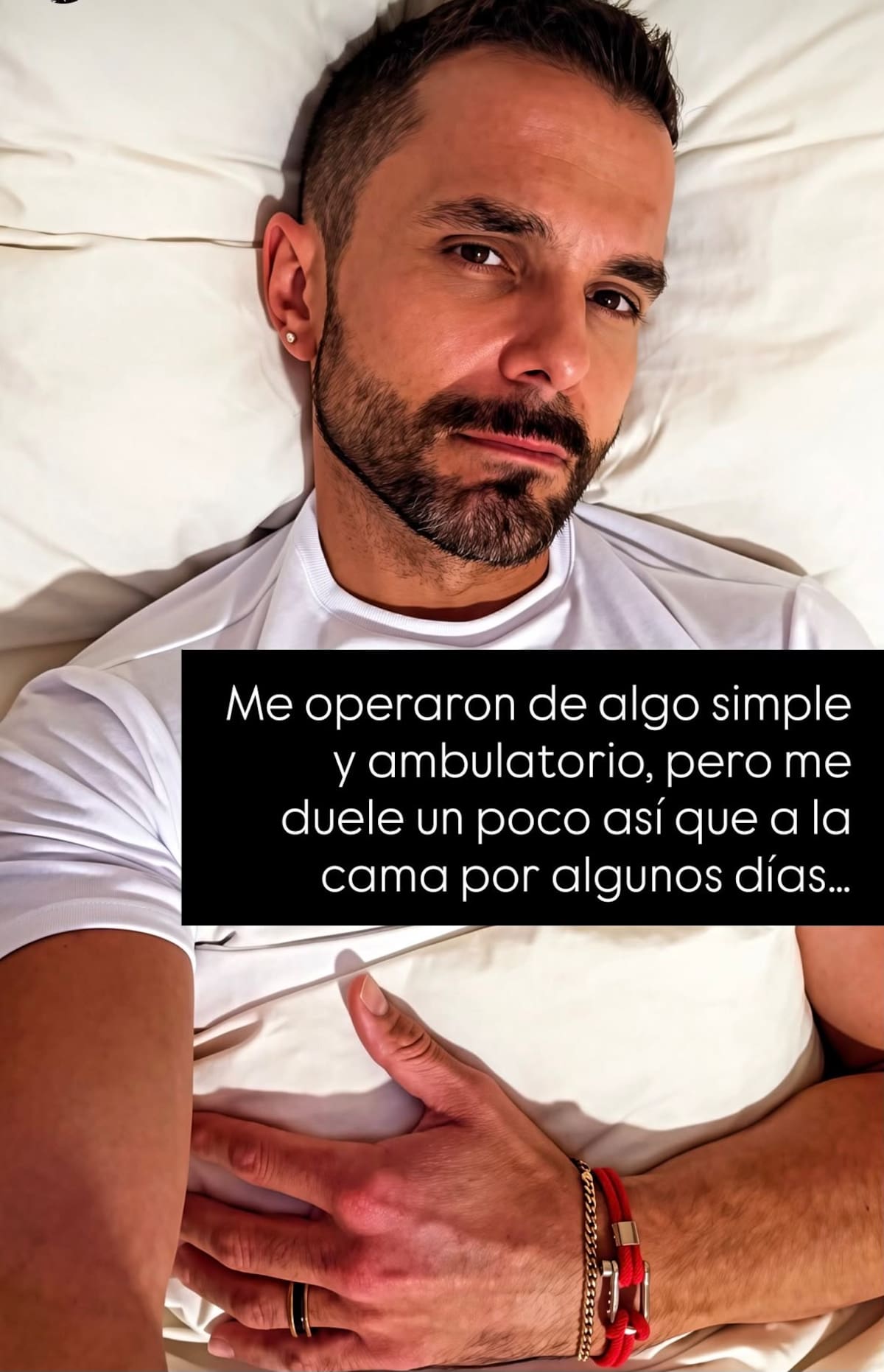 El chico reality se sometió a una operación.