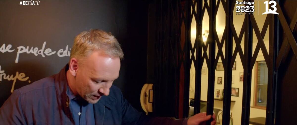La reja de ascensor que era de Fernando Larraín / Canal 14