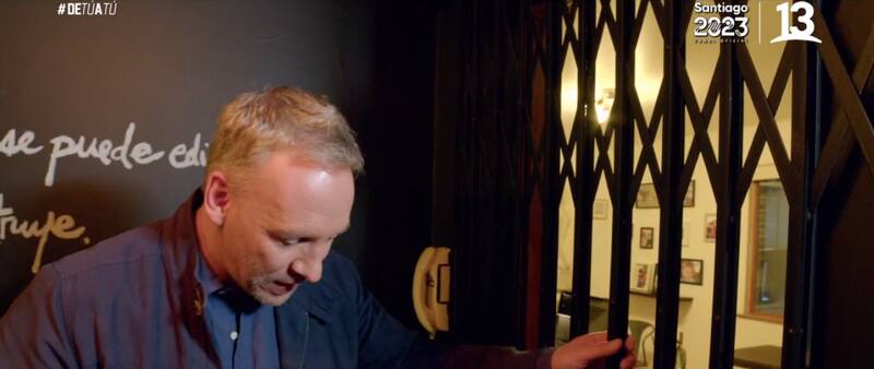 La reja de ascensor que era de Fernando Larraín / Canal 14