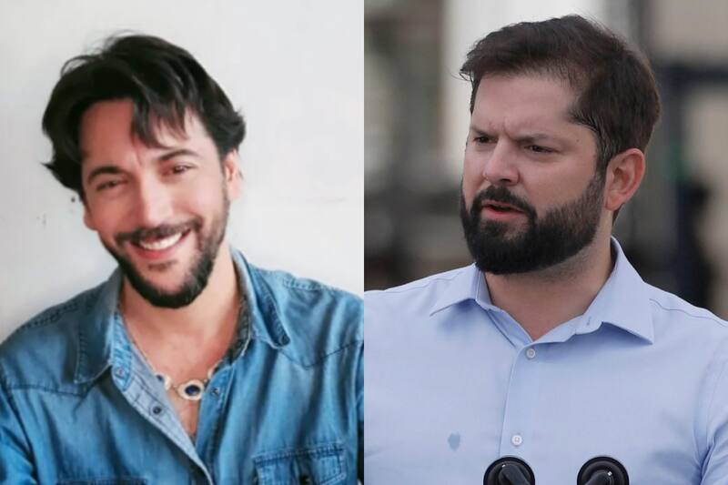 Foto de redes sociales de Álvaro Santi, Instagram/ Foto de Gabriel Boric en actividad/ Aton