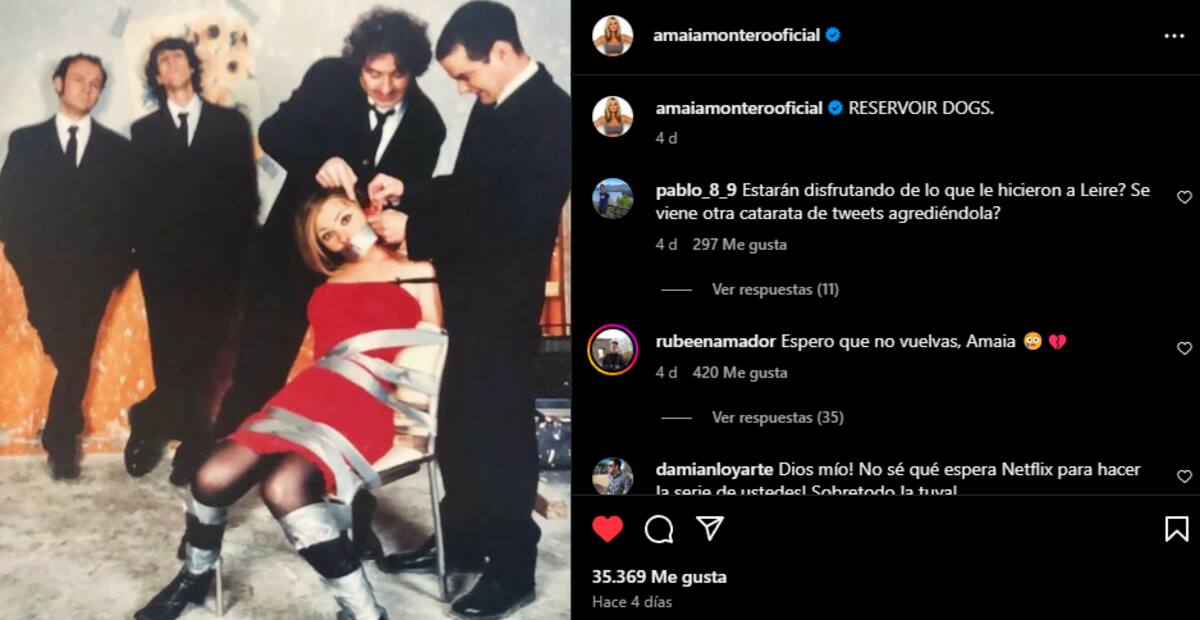 compartió este inédito registro cuando aún estaba con La Oreja de Van Gogh mediante su cuenta personal de Instagram.