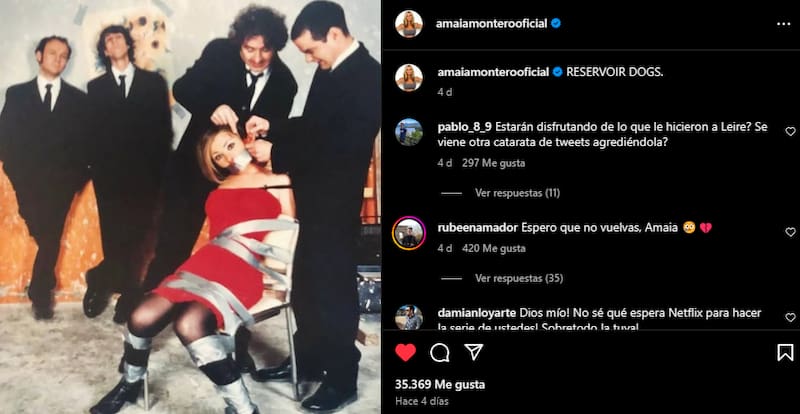 compartió este inédito registro cuando aún estaba con La Oreja de Van Gogh mediante su cuenta personal de Instagram.