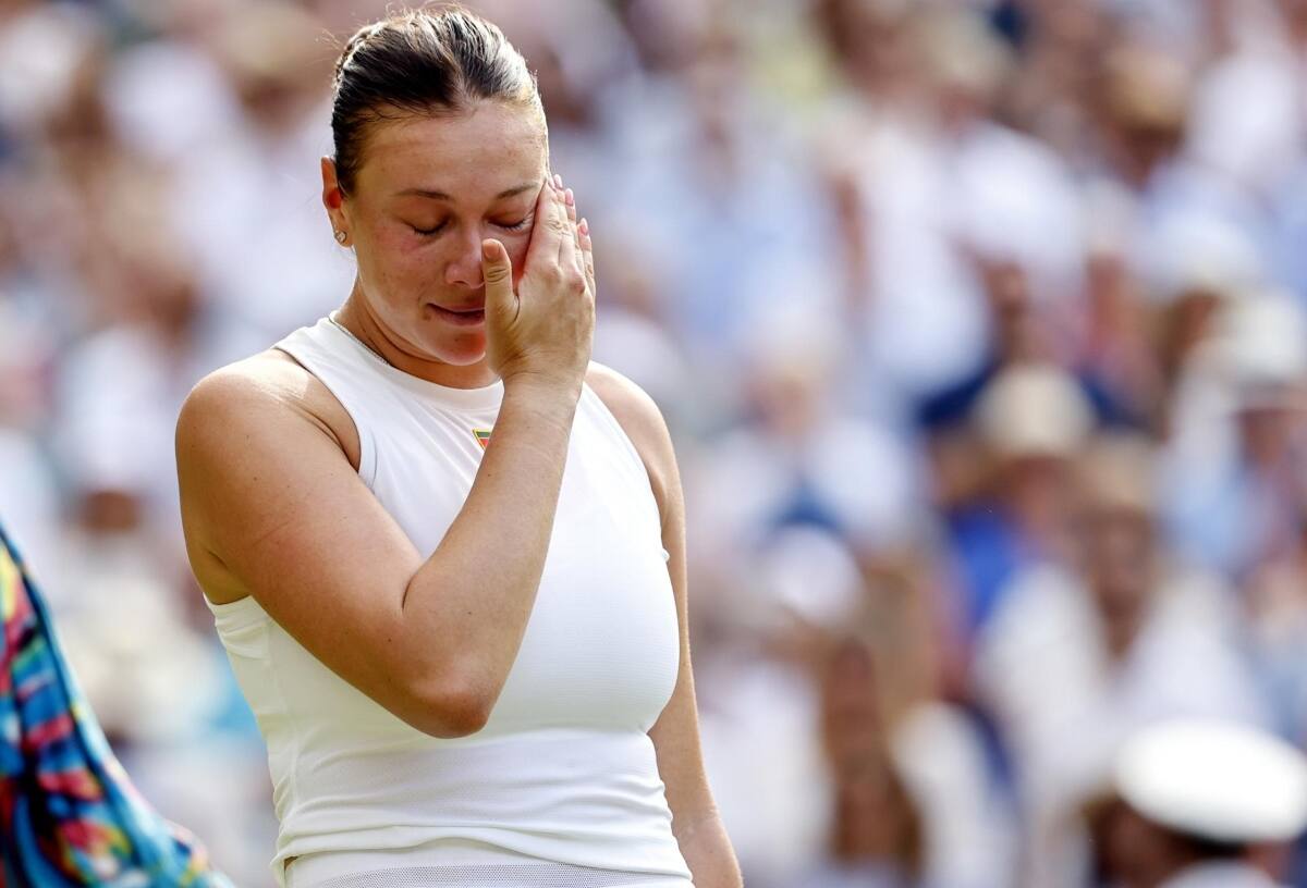sufrió una paliza en la final de Wimbledon. Foto: EFE.