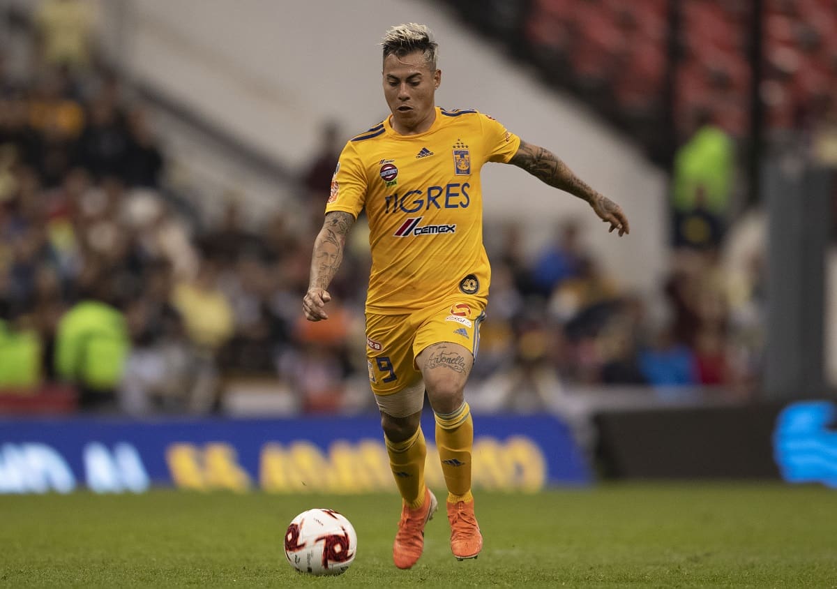 during the game America vs Tigres UANL, corresponding to Day 02 of the Torneo Clausura 2020 of the Liga BBVA MX, at Azteca Stadium, on January 18, 2020.
<br><br>
durante el partido America vs Tigres UANL, correspondiente a la Jornada 02 del Torneo Clausura 2020 de la Liga BBVA MX, en el Estadio Azteca, del 18 de enero de 2020.
Mexsport/Photosport