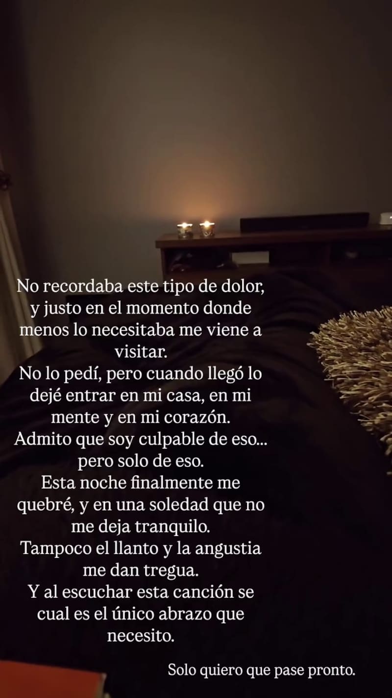 Esta es la publicación que subió el intérprete a sus redes sociales.