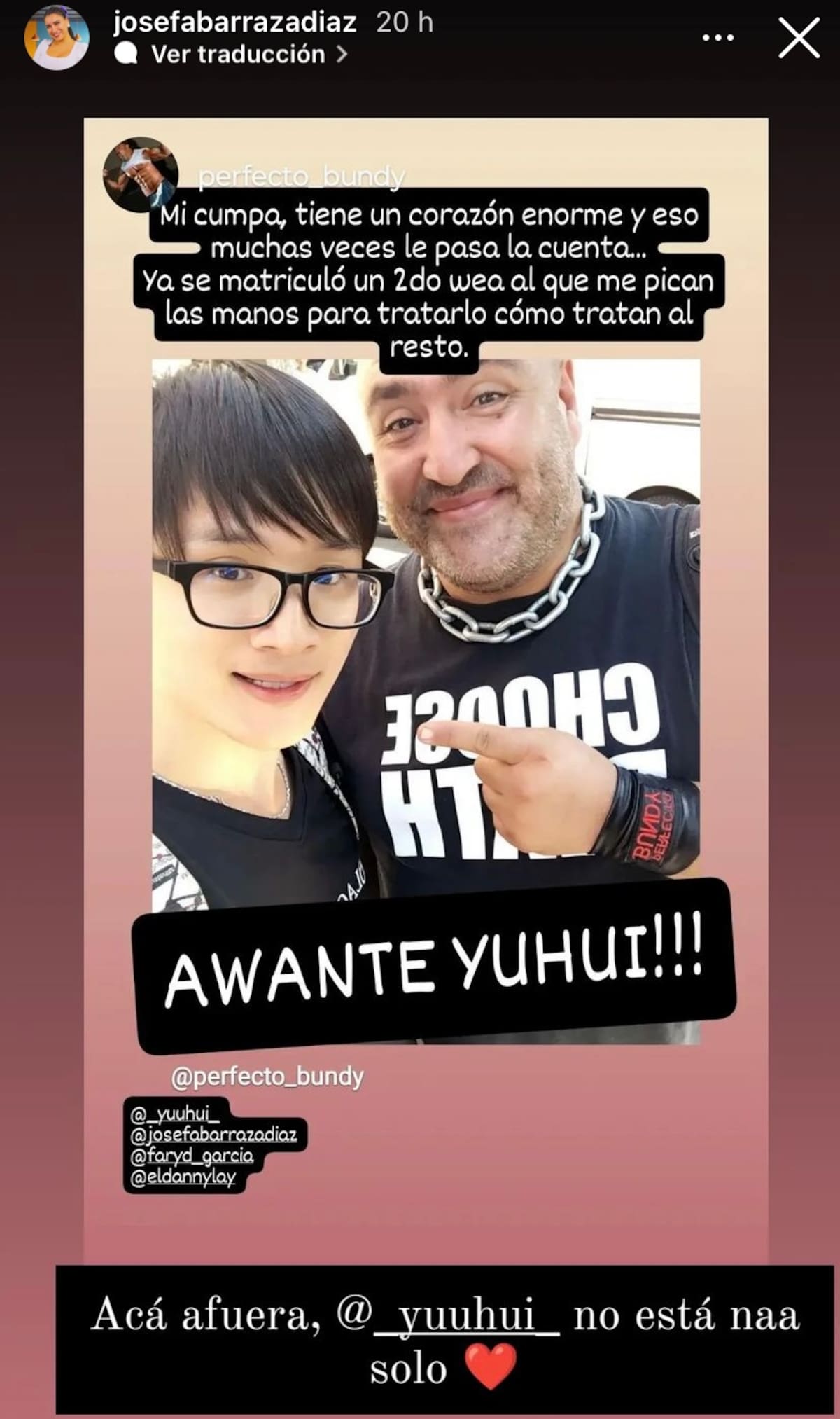 Amigos de Yuhui Lee se lanzaron contra Manuel Napoli.
