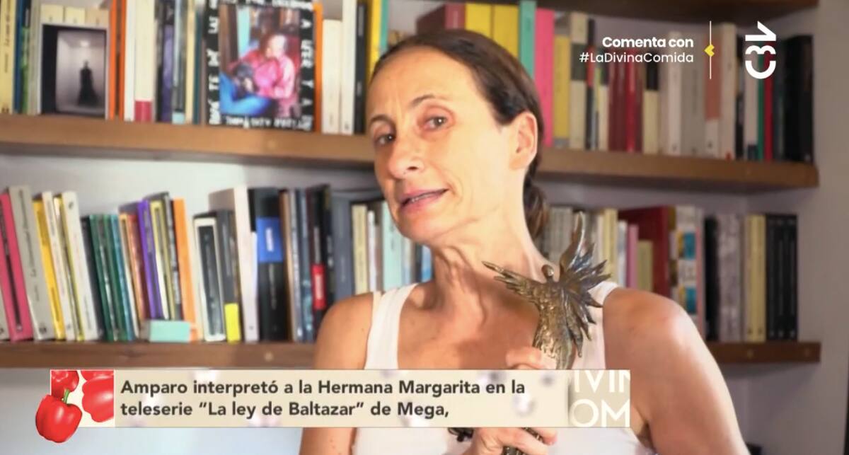Amparo Noguera y su reciente galardón de los Premios Caleuche. Créditos: CHV.