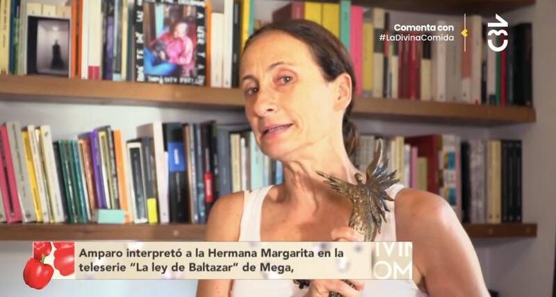 Amparo Noguera y su reciente galardón de los Premios Caleuche. Créditos: CHV.