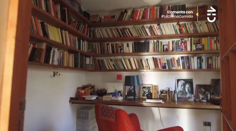 La pieza llena de libros. Créditos: CHV.