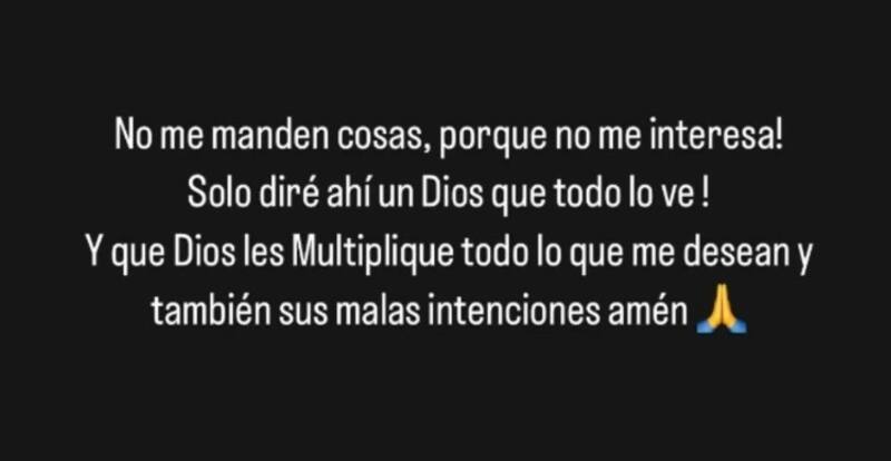 Anaís Vilches evitó referirse al tema. Créditos: Instagram