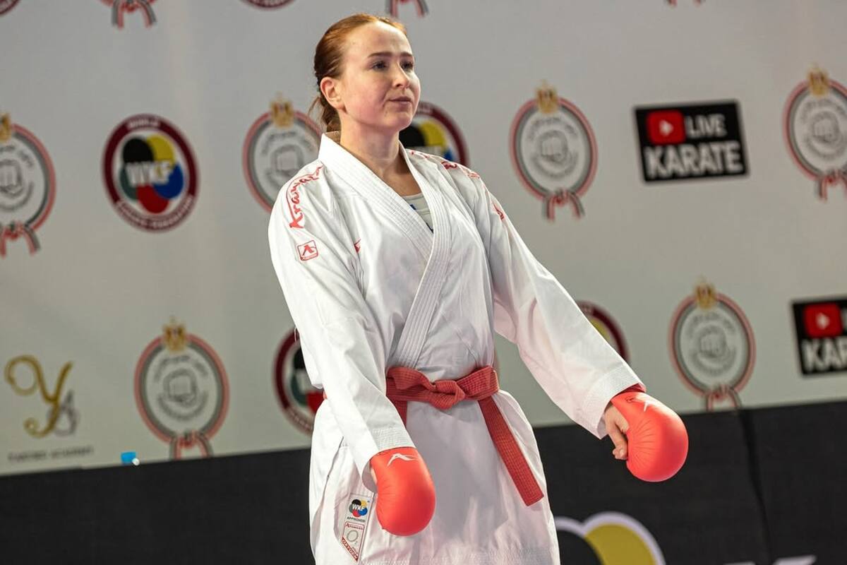 La Karateka conversó con En Cancha en la Gala Olímpica 2025. Foto: Instagram Anastasiia Velozo.