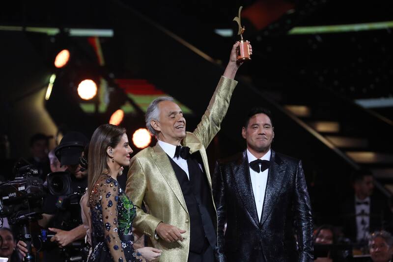 Andrea Bocelli sólo se llevó la Gaviota de Plata y Oro. Foto: ATON.