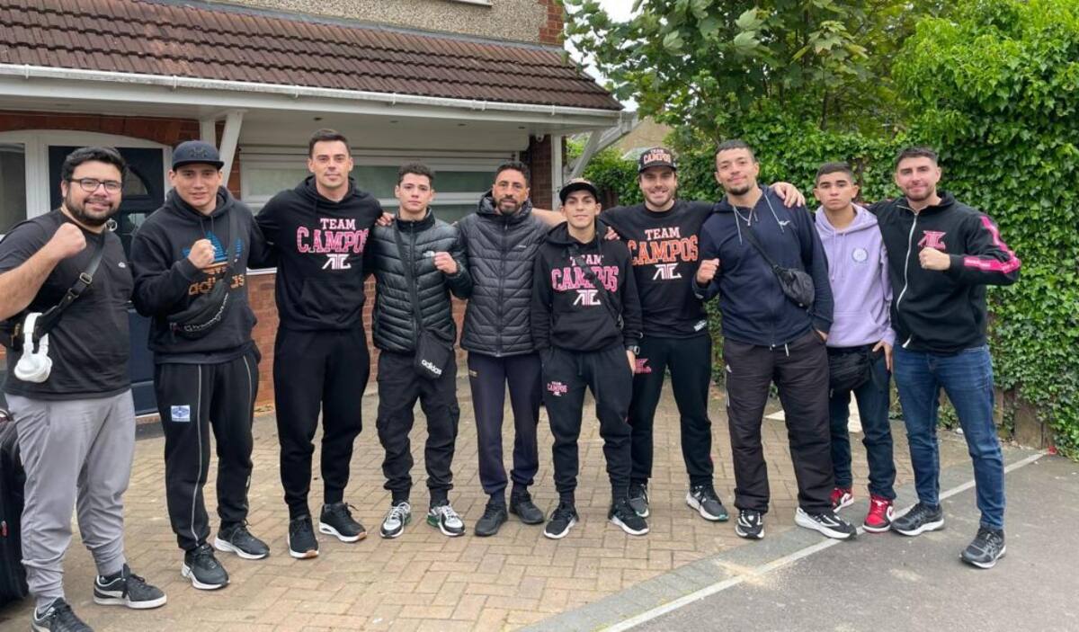 llegó a Londres para pelear por el título. Foto: Team Campos.