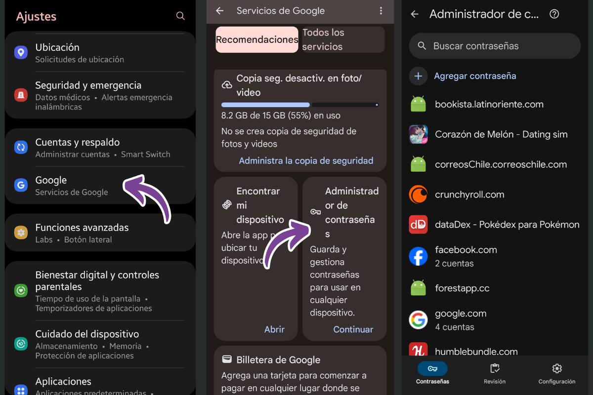 Así puedes revisar las contraseñas.