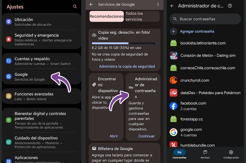Así puedes revisar las contraseñas.