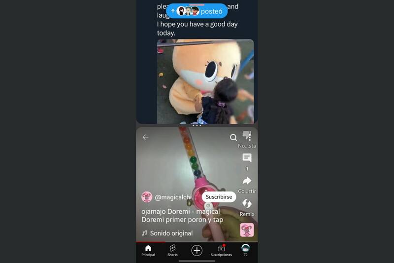 Podrás tener abiertas dos aplicaciones al mismo tiempo.